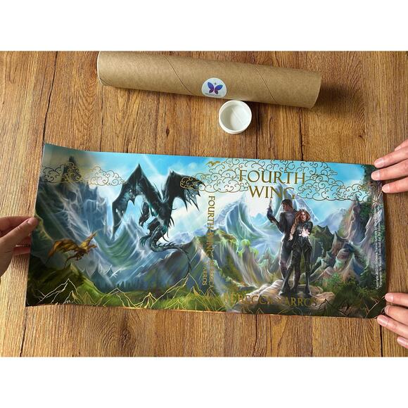 Iridescent The Empyrean Set Gold Foiled Dust Jackets - Picture 3 of 5